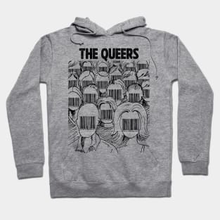 Barcode face The Queers Hoodie